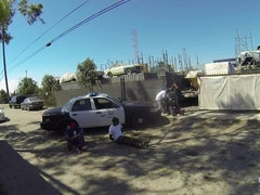 Sheena Ryder is a dirty cop that gets fucked by three BBC