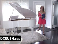 Virgin babe Mickey Tyler gets stepdaddy's knob