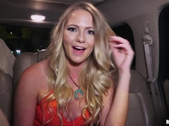 Blondine, Auto, Hochschule, Im freien, Pov, Realität, Schlampe, Student