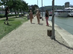 Enni, Susanne B, Karol L and Sarka - Nude in Budapest