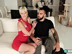 Grosse titten, Blondine, Blasen, Vollbusig, Hd, Reif, Milf
