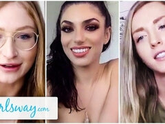 Grosse titten, Blondine, Braunhaarige, Fingern, Lesbisch, Muschi, Realität, Flotter dreier