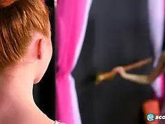 人形, Hd, オナニー, 赤毛, 一人, ティーン, オッパイの