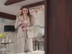 Lesbea czech cougar sabrisse romantic Pussy Licking and vibrator fuck with small ukrainian Arina Shy