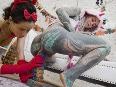 Anal, Bizarro, Extremo, Inserción, Masturbación, Flaco, Tatuaje