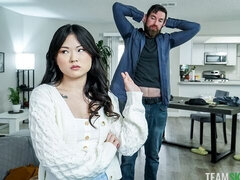Asiático, Verga grande, Mamada, Morena, Estilo perrito, Muñeca, Tetas naturales, Tetas