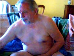Gay, Abuelo, Pajear, Masturbación, Camara web