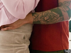 Blondine, Blasen, Hundestellung, Reif, Milf, Mutti, Stiefmutter, Taboo