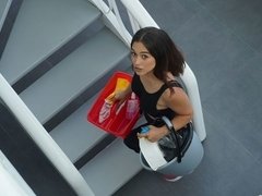 Anal, Brunette brune, En levrette, Doigter, Masturbation, Pov, Rugueux, Nénés