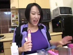 Asiático, Chica, Mamada, Loco, Consolador, Japonés, Madres para coger, Juguetes