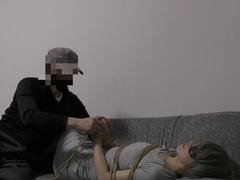 Минет, Бондаж, Измена, Парочка, Сперма во рту, Маски, Зрелые, Жена