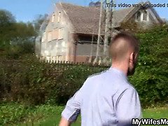 Blondine, Riesig, Reif, Mutti, Im freien, Realität, Jungendliche (18+), Titten