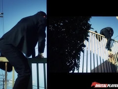 Kont, Stel, Sperma shot, Sperma in gezicht, Kantoor, Buiten, Kut duiken, Billekoek