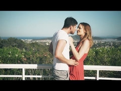 Bikini, Pareja, Corrida, Vestido, Besar, Al aire libre, Bragas, Tatuaje