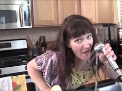 Femelle, Hd, Cuisine, Masturbation, Mature, Solo