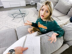 Grosser arsch, Grosser schwanz, Grosse titten, Blondine, Blasen, Hundestellung, Pov