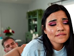 Playing with spicy Latina teens in tight butt