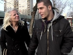Blonde, Blowjob, Granny