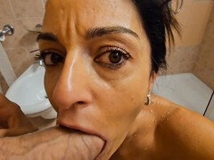 Leie, Bad, Paar, Selbstgemacht, Dusche, Ehefrau