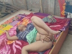 Local housewife enjoys some desi action in her room