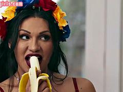 Dreamy latina trans beauties sapphic sex