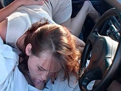 Cul, Sucer une bite, Voiture, En levrette, Doigter, Branlette thaïlandaise, De plein air, Rousse roux