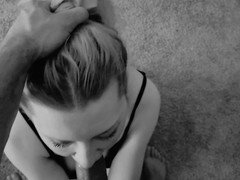 Big cock, Blowjob, Facial, Gagging, Girlfriend, Petite