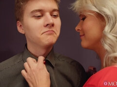 Hot MILF Kathy Anderson and teen couple