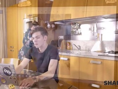 エロ熟女, バック, 熟年, 淫乱熟女, ロシア人, ショートヘア, ストッキング, フェラする