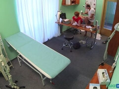 Leie, Arsch, Blasen, Krankenschwester, Pov, Muschi, Rotschopf, Uniform