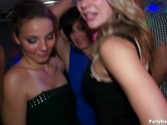 Leie, Grosser schwanz, Cfnm, Schwanz, Gruppe, Strumpfhose, Party, Strümpfe