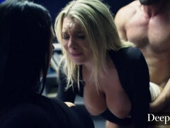 Big tits, Blonde, Blowjob, Deepthroat, Hardcore, Hd, Office, Pornstars