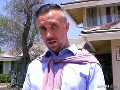 Erstaunlich, Tussi, Grosser arsch, Grosser schwanz, Blondine, Blasen, Milf, Muschi