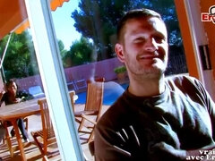 Negro, Ébano, Ffm, Francés, Latina, Al aire libre, Adolescente, Trio