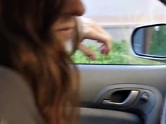 フェラチオ, 車, カップル, ハードコア, 馬乗り
