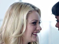 Hot babes Ana and Alli in an interracial lesbian sex