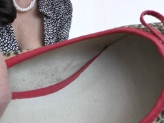 Fußfetisch, Deutsch, Handschuhe, Erniedrigung, Reif, Milf, Pov, Gummi