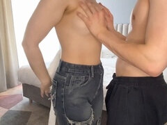 Amateur, Novio, Pareja, Corrida, Dinero, Coño, Montar, Adolescente