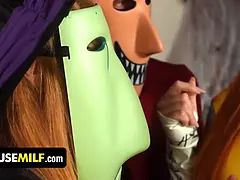 When it comes to halloween pranks, nobody is nicer than these trio naughty step siblings - freeusemilf