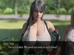 Hot gamers showing off big boobs and nice asses during gameplay