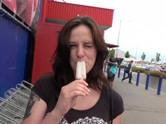 茶髪の, カップル, チェコ, チン, Hd, 自家製, 公共, 現実