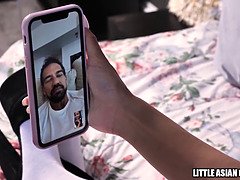 Asiatique, Sucer une bite, Talons, Interracial, Japonaise, Chatte, Professeur, Nénés