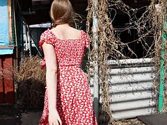 Blonde Big-Butted Country Girl Takes City Rookies Creampie POV