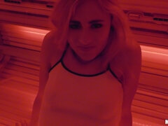 Amateur, Chica, Rubia, Mamada, Gimnasio, Tetas naturales, Realidad, Tetas