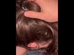 お尻, フェラチオ, 車, 大学生, 口内発射, イマラチオ, ヤリマン, 濡れ