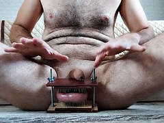 Amateur, Sadomasoquismo, Europeo, Gay, Peludo, Cuero, Flaco, Solo