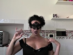 デカパイ, フェラチオ, 茶髪の, エロティック, イタリア人, オナニー, 淫乱熟女, ハメ撮り