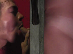 Slick dude with piercings is on his knees for a BWC