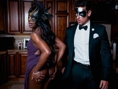 Arsch, Schwanz, Hundestellung, Schwarz, Fingern, Interrassisch, Küche, Jungendliche (18+)