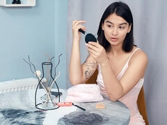 18 años, Amateur, Culo, Penetracion con dedos, Masturbación, Flaco, Estriptis, Tetas